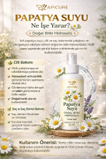 PAPATYA SUYU DOĞAL BİTKİ HİDROSOLÜ 225ml | APİCURE - Görsel 2
