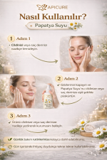 PAPATYA SUYU DOĞAL BİTKİ HİDROSOLÜ 225ml | APİCURE - Görsel 3